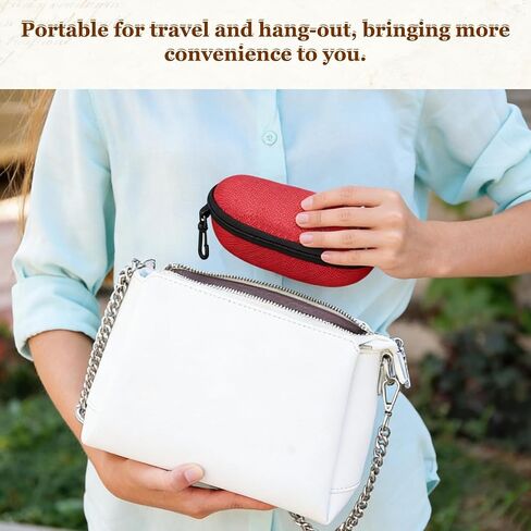 PATIKIL Hard Shell Eyeglasses Case, Large Zip Sunglasses Case Protective Eyeglass Holder with Storage Bag for Women Men in Kuwait