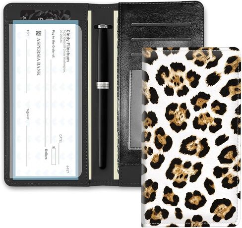 Checkbook Cover,Leather Standard Register Checkbook Case with RFID Blocking - Check Book Cover Wallet for Women Men Girl Duplicate Check Card Pen Holder,Cool Dragon in Kuwait