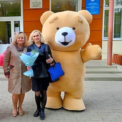 Giant inflatable Bear Costume Blow up Bear Plush Mascot Costume Carnival Halloween Xmas Adult Costume in Saudi Arabia