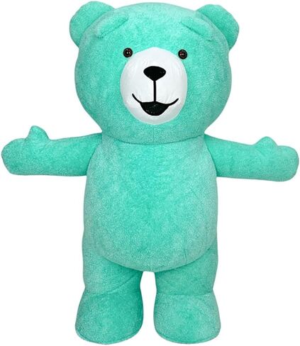 Giant inflatable Bear Costume Blow up Bear Plush Mascot Costume Carnival Halloween Xmas Adult Costume in Saudi Arabia