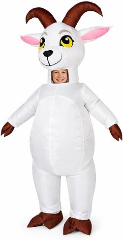 Inflatable Goat Costume for Party, Halloween, Full Body Blow Up Sheep Suit, Adult Size in Saudi Arabia