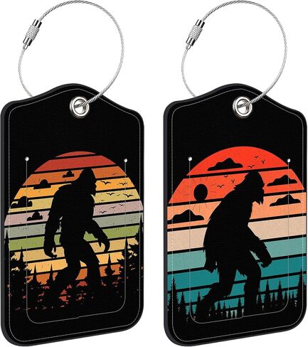 2 Pack Luggage Tags for Suitcases Travel Bag with Name Label Stainless Loop in Saudi Arabia