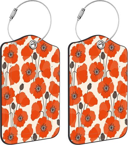 2 Pack Luggage Tags for Suitcases Travel Bag with Name Label Stainless Loop in Saudi Arabia