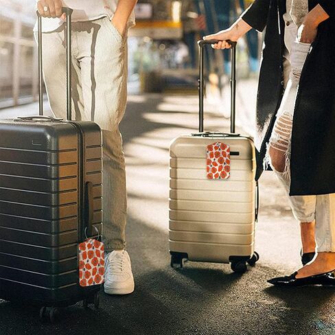 2 Pack Luggage Tags for Suitcases Travel Bag with Name Label Stainless Loop in Saudi Arabia