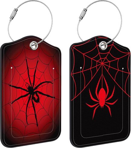 2 Pack Luggage Tags for Suitcases Travel Bag with Name Label Stainless Loop in Saudi Arabia
