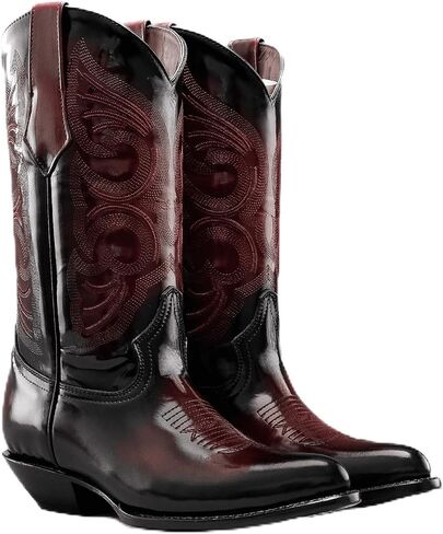 Joe Boots 900C Men’s Genuine Leather Chameleon Finish J-Toe 1.5" Underslung Heel Cowboy Western Boots in Saudi Arabia