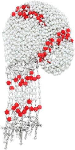 KOMI 12 Pcs Pearl Rosary Beads Catholic for Women Rosaries Catholic Bulk Set Pearl Beads Dozen Necklace First Communion Confirmation Christening Memorial Gifts for Guest in Kuwait