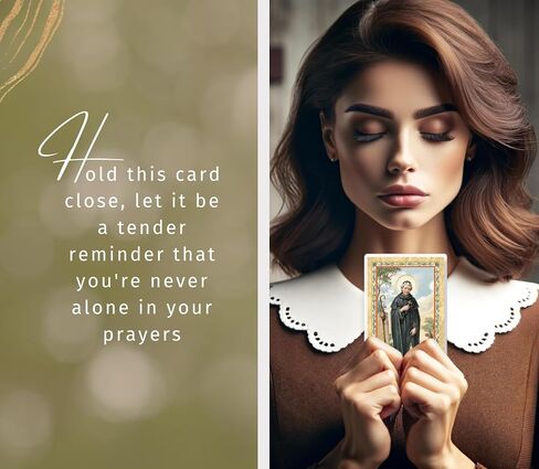 Trendzeen Saint Peregrine Rosary - One Decade St Peregrine Rosary Beads, Laminated St Peregrine Prayer Card, The Lord's Prayer Card - St Peregrine Patron Saint of Cancer Patients Themed Set - 3 Items in Kuwait