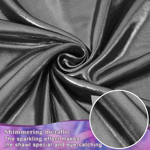 E-Clover Sparkly Shawl Wraps for Women Evening Dresses Wedding Bridal Rave Party Silky Scarf Formal Cover Up Bridesmaid Gifts in Kuwait