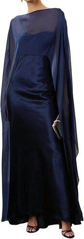 Women Chiffon Long Cape High Low Sheer Poncho Top Capelets See Through Mesh Shawl Wraps Cover Up Wedding Party in Saudi Arabia