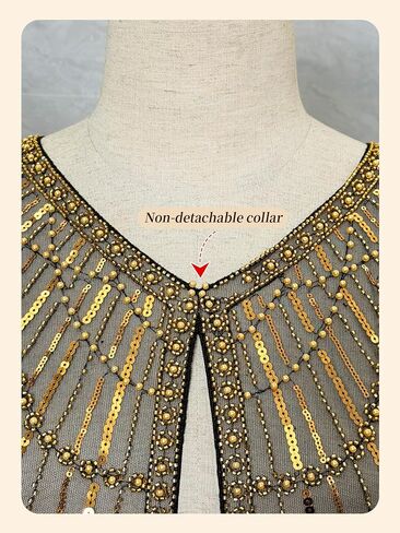 MTITE 1920s Shawl Wraps for Women, Sequin Beaded Shawls and Wraps for Evening Dresses Party in Kuwait