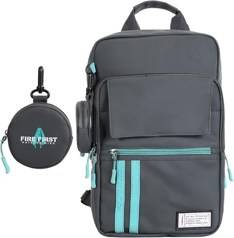 FIREFIRST X Hatsune Miku Collaboration Crossbody Bag,Miku Merch Suitable for Miku Cosplay Anime Shoulder Bag in Kuwait