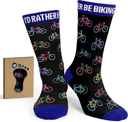 Mountain Bike Accessories - Gifts for Cyclists, Best Cycling Socks for Men, Funny Biker Gifts for Men Who Love Riding in Kuwait