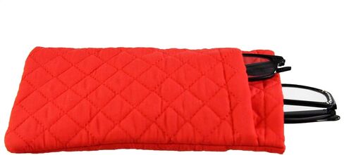 Home-X Double Eyeglass Pouch, Soft and Slim Glasses Case, Quilted Eyeglass Pouch, 7 ¾" L x 4" W x 5/8" H in Kuwait