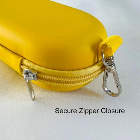 Double Eyeglasses Case, Hard Shell Travel Sunglasses Organizer with Zipper, Compact Eyewear Storage Box for Men & Women in Saudi Arabia