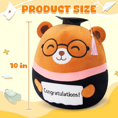 SpecialYou Voice Recorder Graduation Teddy Bear Plush Pillow 2026 with Cap & Diploma,12" Cute Recordable Teddy Bear Plush Toy Pillow Middle/Elementary School Graduation Ggifts for Kids & Adults in Saudi Arabia