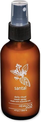 Hemlock Park Hinoki Botanical Mist Room + Linen Spray | 4 oz Glass Bottle | Made in USA in Saudi Arabia