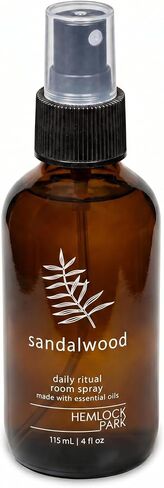 Hemlock Park Hinoki Botanical Mist Room + Linen Spray | 4 oz Glass Bottle | Made in USA in Saudi Arabia