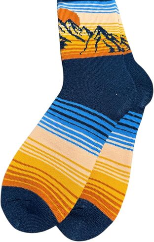 Robin Ruth Alaska Towel Socks Alaska Mountain Moose Sunset L/XL in Saudi Arabia