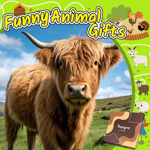 HAPPYPOP Highland Cow Gifts for Women - Cow Lover Socks Men, Scottish Highlands Gifts for Teen Girls Boys in Saudi Arabia