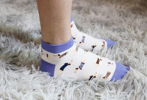 Women's Haute Dachshund Dog Socks Casual Crew Socks Animal Cute Socks Gifts for Women in Saudi Arabia