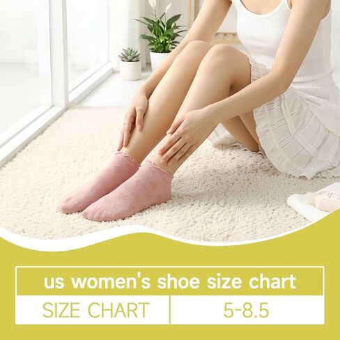 10 Pairs Women‘s Ruffle Ankle Socks Vintage Heart Pattern Knit Socks Breathable Casual Cotton Low Cut Sock in Saudi Arabia