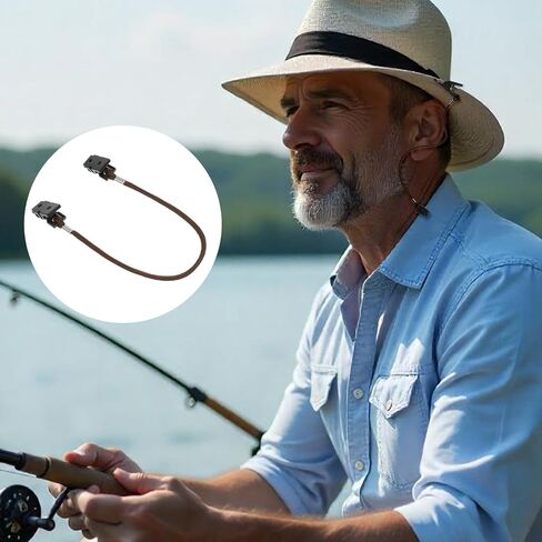3 Pcs Hat Clips for Wind Cap Clip Adjustable Hat Strap Clips Brown Windproof Clip for Travel Sun Hats Baseball Caps Fishing Hats Luggage in Kuwait