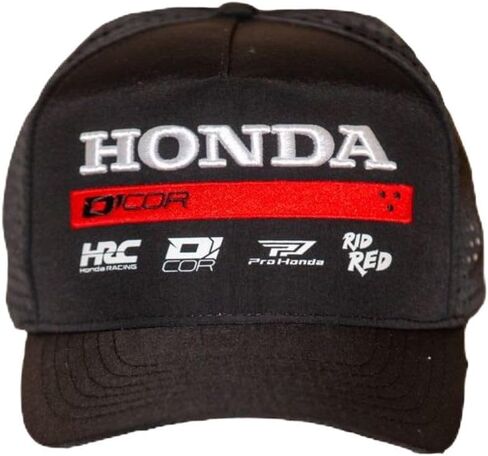 D’cor Visuals Snapback Hat – Compatible with Honda Factory2 Black in Kuwait