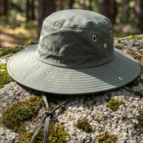 Men's Sun Hat Wide Brim Bucket Hat UV Protection Hat for Mens Womens Beach Safari Gardening UPF 50+ Golf Fishing in Kuwait