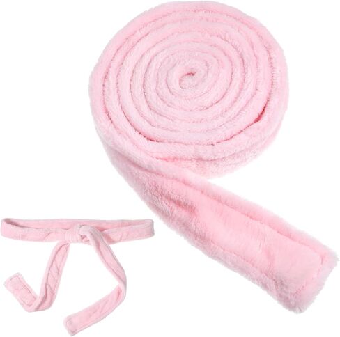 Reusable Robe Belt, Soft Flannel Robe Tie Replacement, Pajamas Robe Belt Replacement for Waistband Pajamas Bathrobe Tie Waist Belt Hotel Spa Robes (66.9 x 1.7 Inch, Pink, Adjustable) in Kuwait