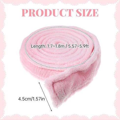Reusable Robe Belt, Soft Flannel Robe Tie Replacement, Pajamas Robe Belt Replacement for Waistband Pajamas Bathrobe Tie Waist Belt Hotel Spa Robes (66.9 x 1.7 Inch, Pink, Adjustable) in Kuwait