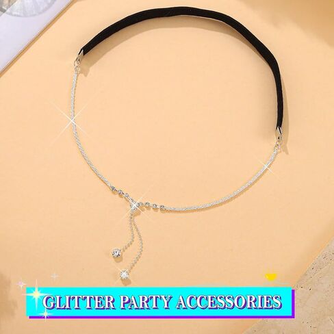 Rhinestone Garter Silver Party Leg Chain Crystal Garters for Women in Saudi Arabia