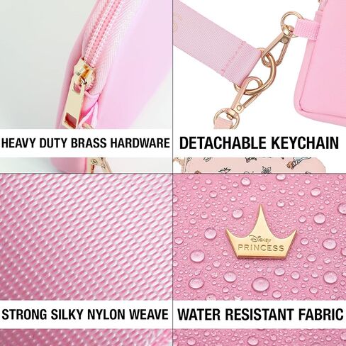 Disney Princess All-Over Character Print 2-Piece Women's Coin Purse & Wristlet in Kuwait