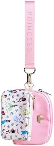 Disney Princess All-Over Character Print 2-Piece Women's Coin Purse & Wristlet in Kuwait