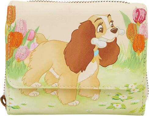 محفظة Loungefly Lady and The Tramp باستيل توليب ثلاثية الطي in Kuwait