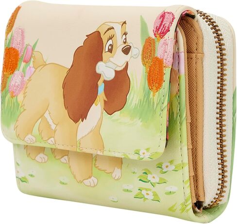 محفظة Loungefly Lady and The Tramp باستيل توليب ثلاثية الطي in Kuwait