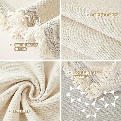 Large Couch Cover Blankets For Sofa,Thick Waterproof Couch Cover For Cats,Sofa Covers for 3 Cushion Couch Loveseat Sectional Chenille Couch Covers for Sofa Home Decor Living Room,Cream White,91"X150" in Saudi Arabia