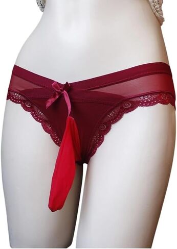 Men's Sissy Panties Femboy Men Lingerie For Cross-dressers,Men's Sexy Thong Hiding Gaff Panties G-String Briefs in Saudi Arabia