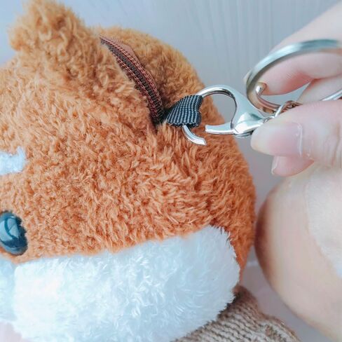 2 Pack Plush Hamster Keychain Backpack Charms Stuffed Animals Keyring Pendants Handbag/Backpack Hamsters Accessory in Saudi Arabia