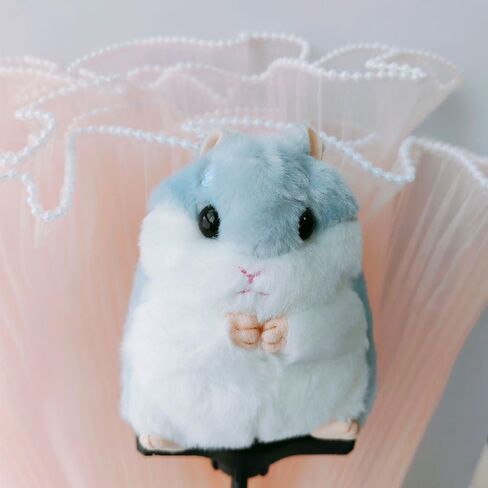 2 Pack Plush Hamster Keychain Backpack Charms Stuffed Animals Keyring Pendants Handbag/Backpack Hamsters Accessory in Saudi Arabia