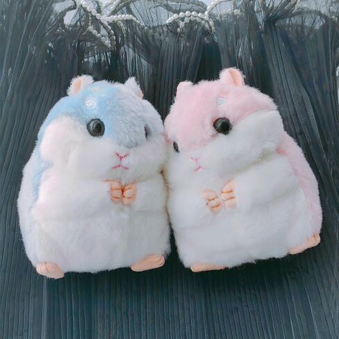2 Pack Plush Hamster Keychain Backpack Charms Stuffed Animals Keyring Pendants Handbag/Backpack Hamsters Accessory in Saudi Arabia