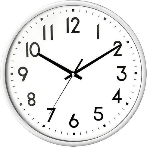 Wall Clock Battery Operated,Red,wall Clock 8Inch Silent Non-Ticking Modern Wall Clock for Living Room, Bedroom, Kitchen, Office, Classroom Decor in Saudi Arabia