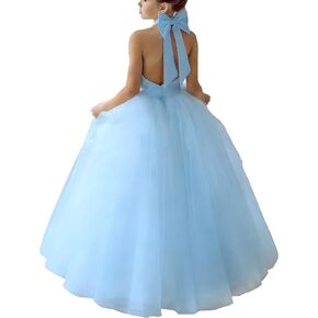 Flower Girl Dresses Wedding Satin Dresses Princess Birthday Party Prom Dresses in Saudi Arabia