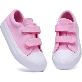 EMMA NEW YORK Toddler Sneakers Canvas Toddler Shoes for Girls and Boys, Hook and Loop Kid Sneaker in Saudi Arabia