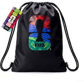 FIFA World Cup 2026 Licensed Drawstring Backpack Bag, Lightweight Gym Sack & Stadium Bag, Foldable Sports Sackpack, Travel Backpack Sports Gym Sackpack for Adults Men Women Outdoor Travel in Saudi Arabia
