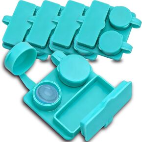 4Pack One-Piece Contact Lens Storage Case, Sight Savers Daily Holder Container for Daily Storage Box for Ortho-K/RGP/Color/Soft/Scleral/Hard Lens Contact Lens Case Contact Solution Travel Kit in Saudi Arabia