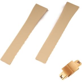 StrapHabit CTS Quick Release Dual Deployant Rubber Watch Strap For Large and Small Wrists - Women and Men - Band FKM Deloyment 18mm,19mm, 20mm, 21mm, 22mm in Saudi Arabia