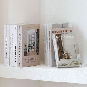 8 Pcs Decorative Books Aesthetic Fake/Faux Books for Home Decoration Set of 8 Modern Fashion Decoration Book Used to Enhance the Style of Coffee Tables, Bookshelves, Living Rooms, and fireplaces in Saudi Arabia
