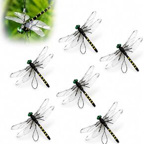 BLMRME 3D Artificial Dragonfly Bug Repellent, Lifelike Dragon Fly Clips for Bugs Repellent, Durable Outdoor Garden Decor, Realistic Fly Deterrent for Patio Yard Plants in Saudi Arabia