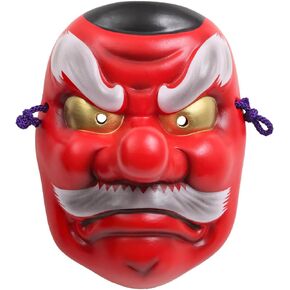YOSHINOYA KYUBEI Japanese Tengu Mask Wall Decor, Traditional Ceramic Wall Hanging, Noh Mask, 6.0 Inches, S02-29-Z-US in Saudi Arabia